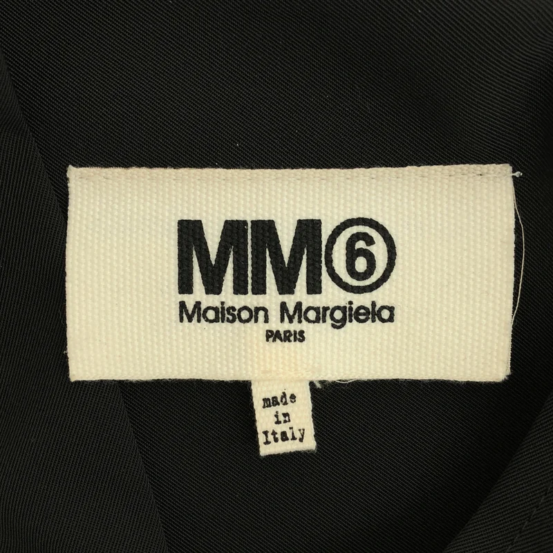 MM6 Maison Margiela / エムエムシックスメゾンマルジェラ | 2023SS | カットオフ ステッチ ノーカラー ロングシャツ | 38 | レディース