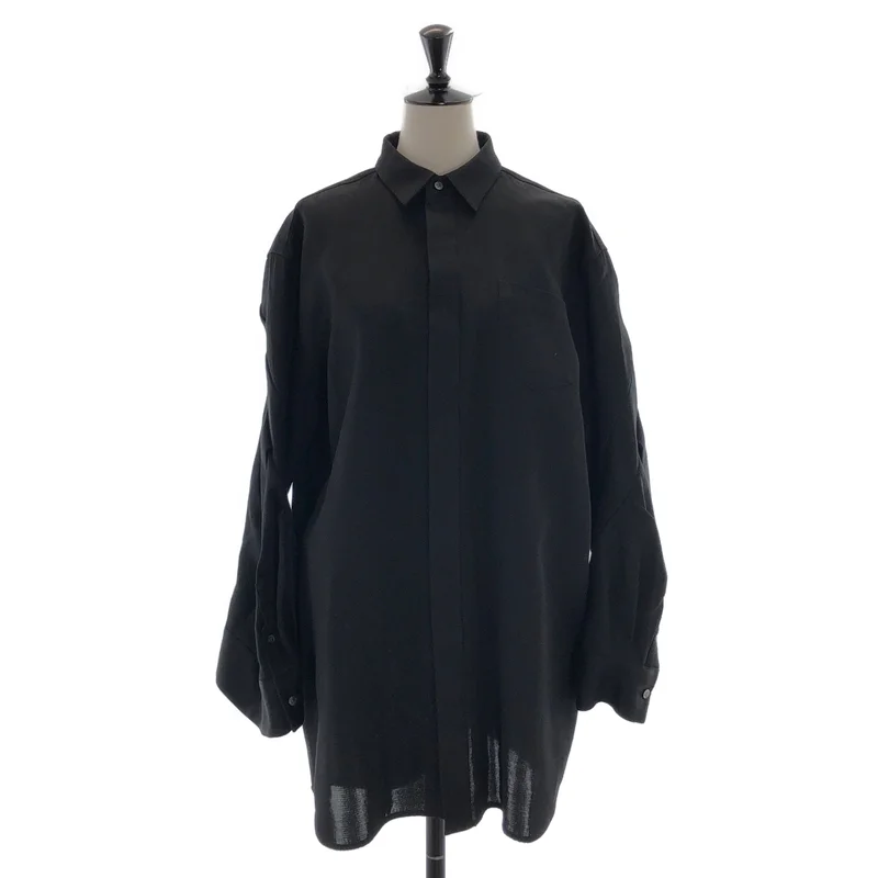 sacai / サカイ | Double-Faced Silk Cotton Dress シャツ ワンピース | 1 | レディース