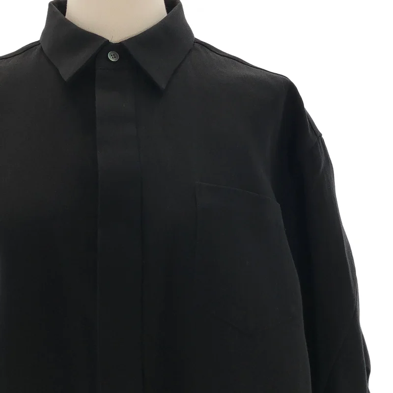 sacai / サカイ | Double-Faced Silk Cotton Dress シャツ ワンピース | 1 | レディース