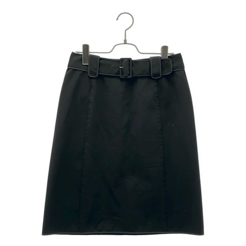 PRADA SPORT / プラダスポーツ | ナイロン コットン ベルテッドスカート | 38 | レディース