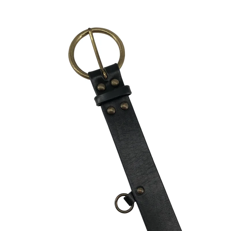 Y’s Red Labe / ワイズレッドレーベル | レザー サークルバックル ベルト |