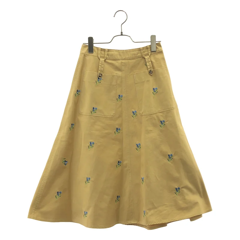 GOLDEN GOOSE / ゴールデングース | フラワー 刺しゅう ロングスカート | XS | レディース