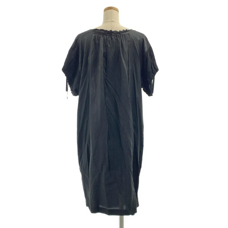 tricot COMME des GARCONS / トリココムデギャルソン | 2012SS | 製品加工 フラワー ジャガード ギャザー ボリューム サイドポケット ワンピース | M | レディース