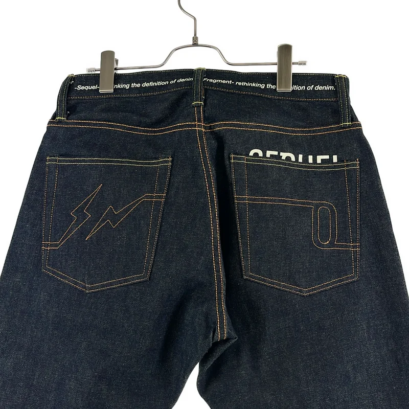 SEQUEL / シークエル | × Fragment design / フラグメントデザイン コラボ テーパード クラッシュ  デニムパンツ | M | メンズ