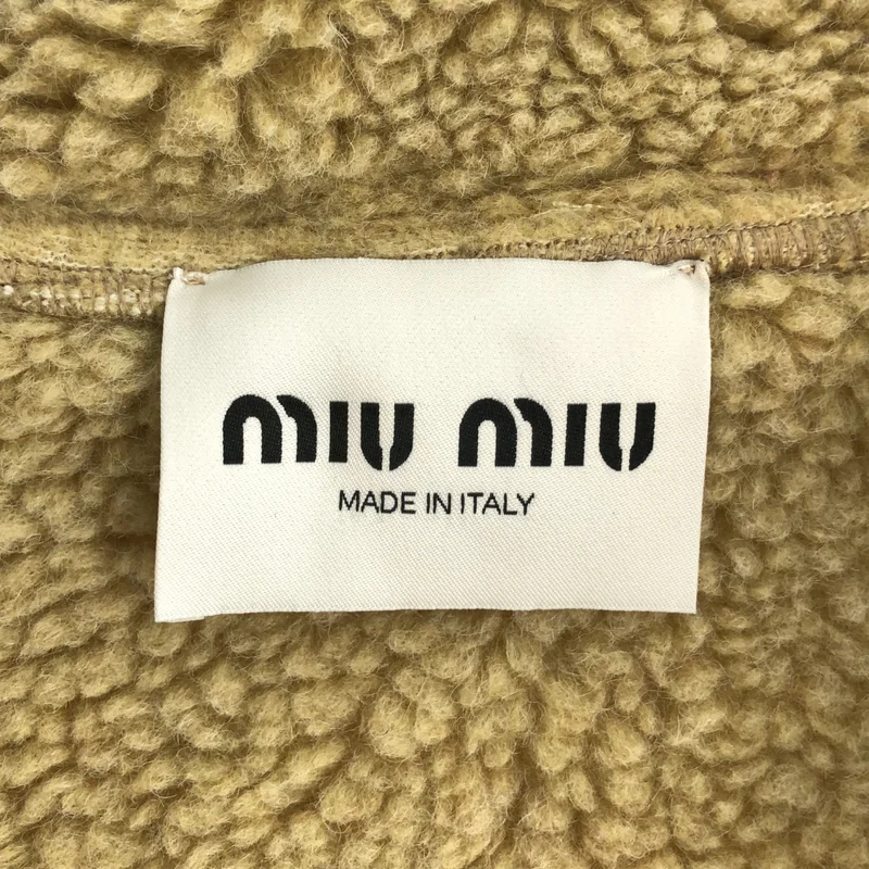 miu miu / ミュウミュウ | 2025AW | コットン フリースジッパー ブルゾンジャケット | 42 | メンズ