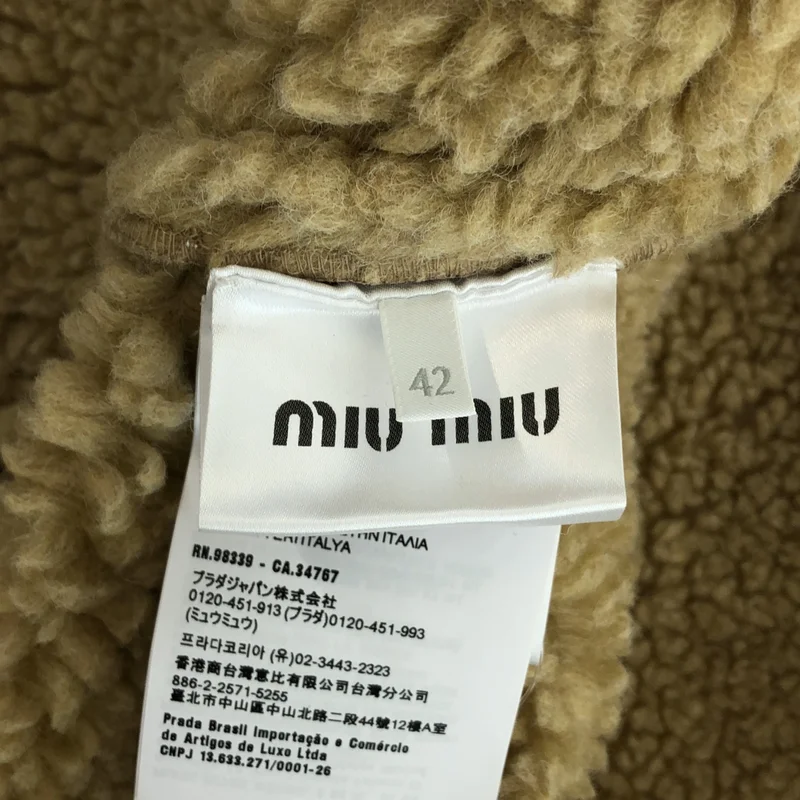 miu miu / ミュウミュウ | 2025AW | コットン フリースジッパー ブルゾンジャケット | 42 | メンズ