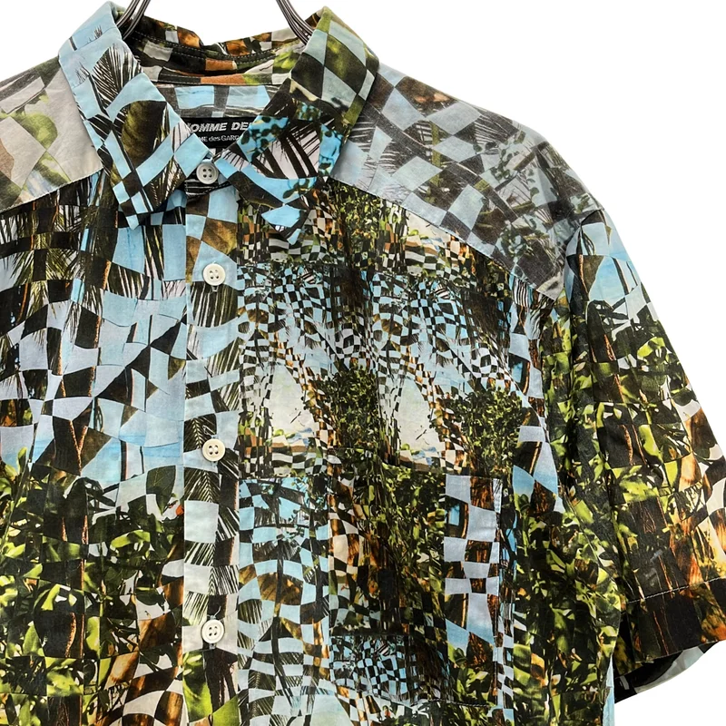 COMME des GARCONS HOMME DEUX / コムデギャルソンオムドゥ | 2021SS | コットン 総柄プリント シャツ | S | メンズ
