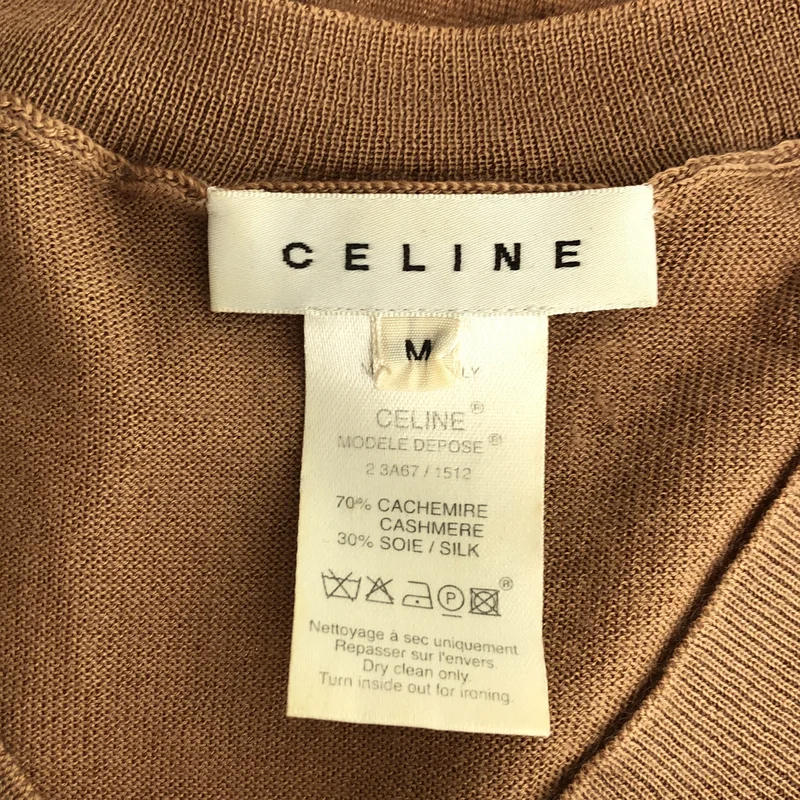 CELINE / セリーヌ | カシミヤ シルク ニットベスト | M | レディース