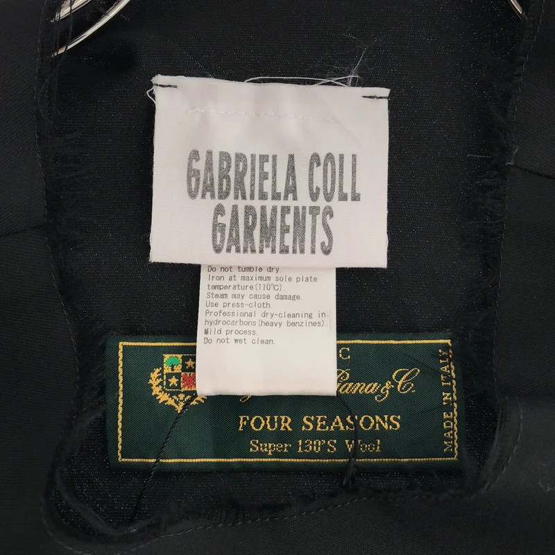 GABRIELA COLL GARMENTS / ガブリエラコールガーメンツ | Loro Piana Super 130's Wool カットオフ ウール ノースリーブ ワンピース | M | レディース