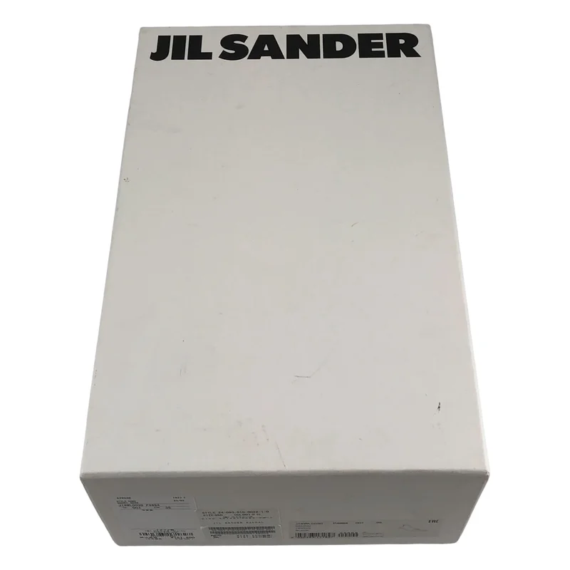 JIL SANDER / ジルサンダー | ポインテッドトゥ アンクルストラップ ヒールサンダル | 36 | レディース