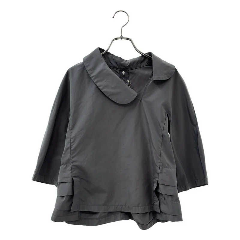 COMME des GARCONS COMME des GARCONS / コムコム | 2018SS | ポリエステル 製品染め 変形丸襟 プルオーバーブラウス RA-B026 | S | レディース