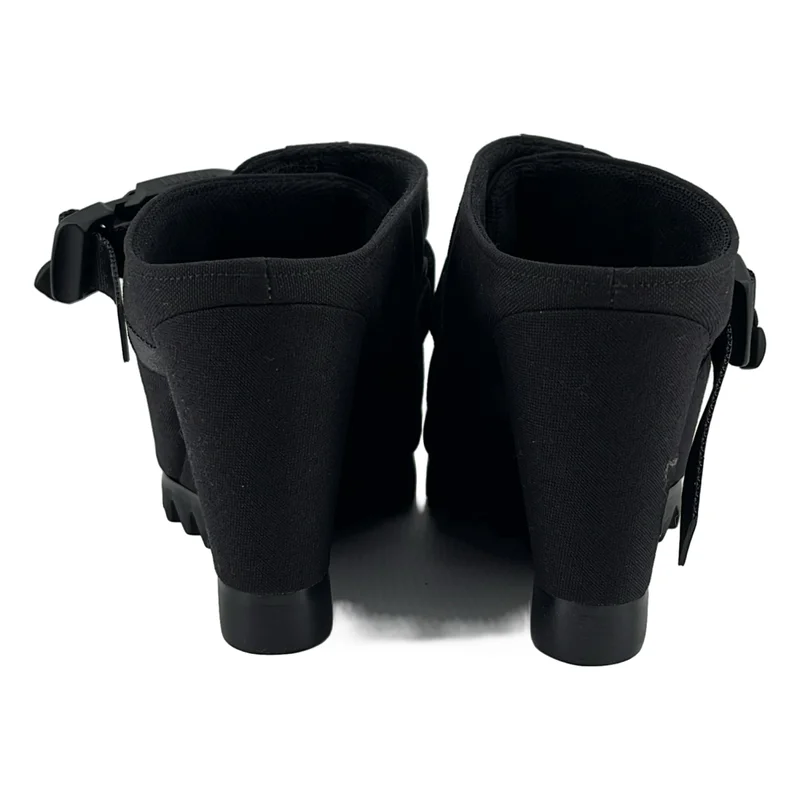 HYKE / ハイク | × TOSHINOSUKE TAKEGAHARA / トシノスケ タケガハラ BEAUTIFUL SHOES NYLON MULES / ナイロン ストラップ  サンダル | 24.5 | レディース