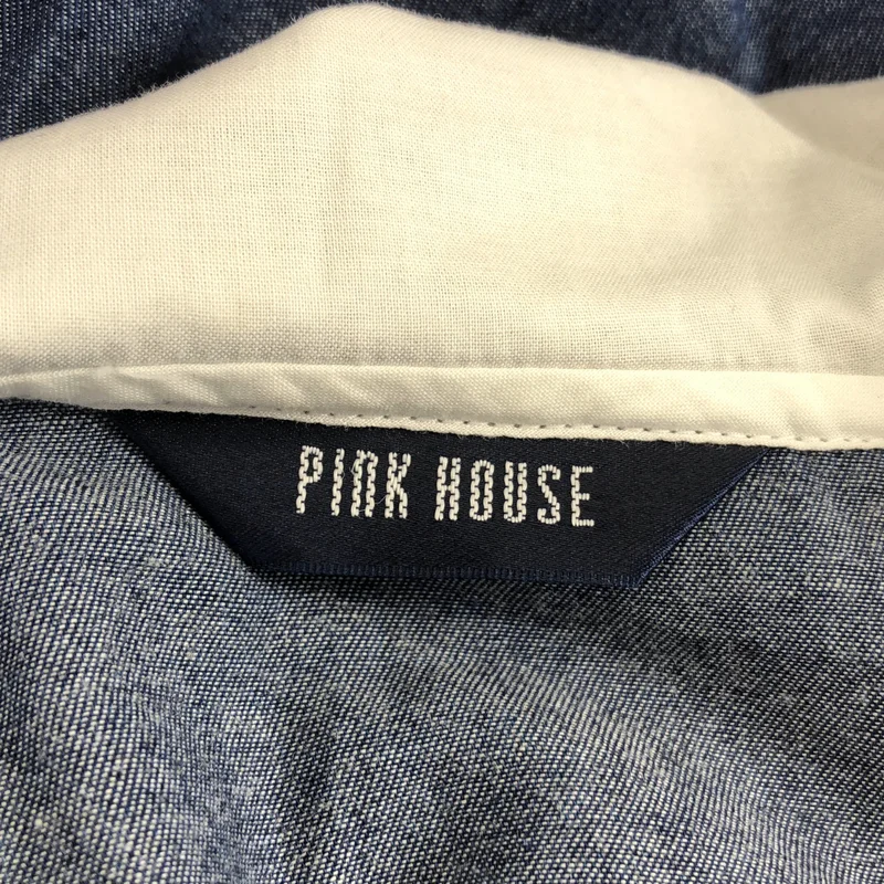 PINK HOUSE / ピンクハウス | コットン セーラーカラー デニムシャツワンピース |