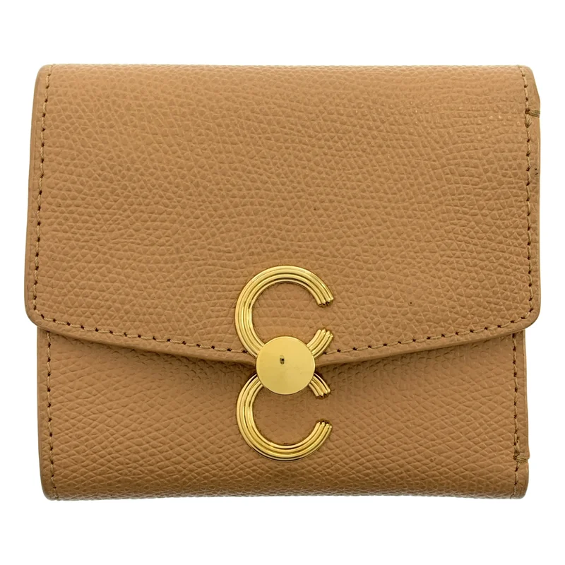 cafune / カフネ | Double-C Wallet / レザー コンパクトウォレット 財布 |