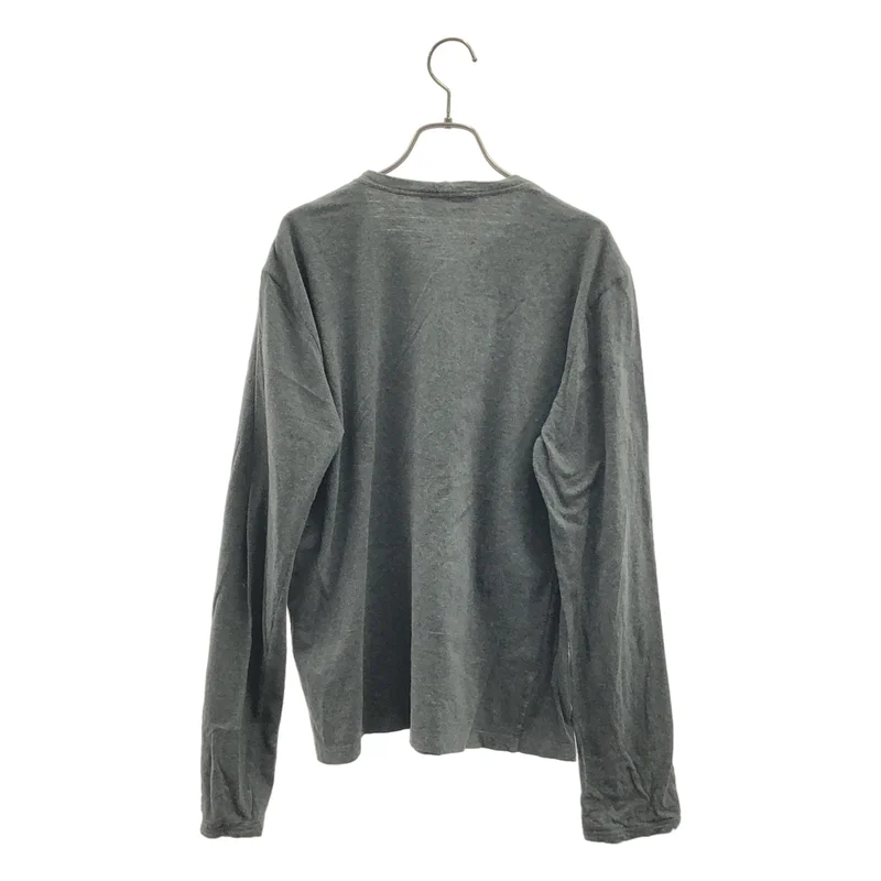 YVES SAINT LAURENT rive gauche / イヴサンローランリヴゴーシュ | ベルベット ロゴ Tシャツ | L | レディース