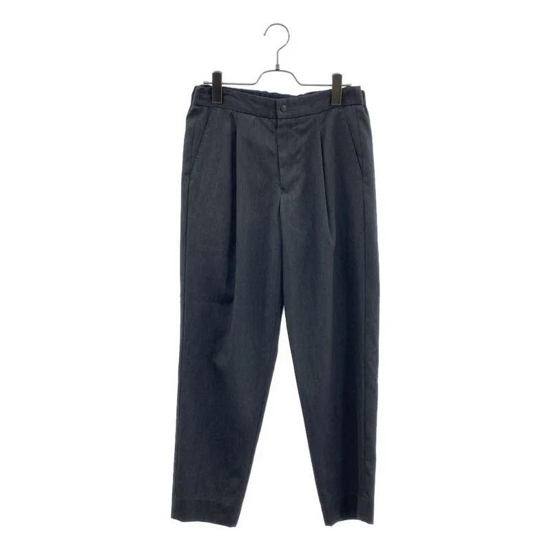 THE RERACS / ザリラクス | ロゴボタン ドローストリング タック スラックス パンツ | 36 | レディース