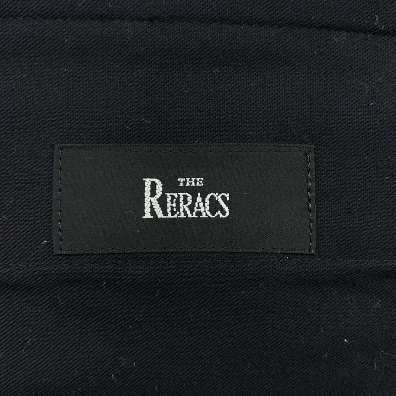 THE RERACS / ザリラクス | ロゴボタン ドローストリング タック スラックス パンツ | 36 | レディース