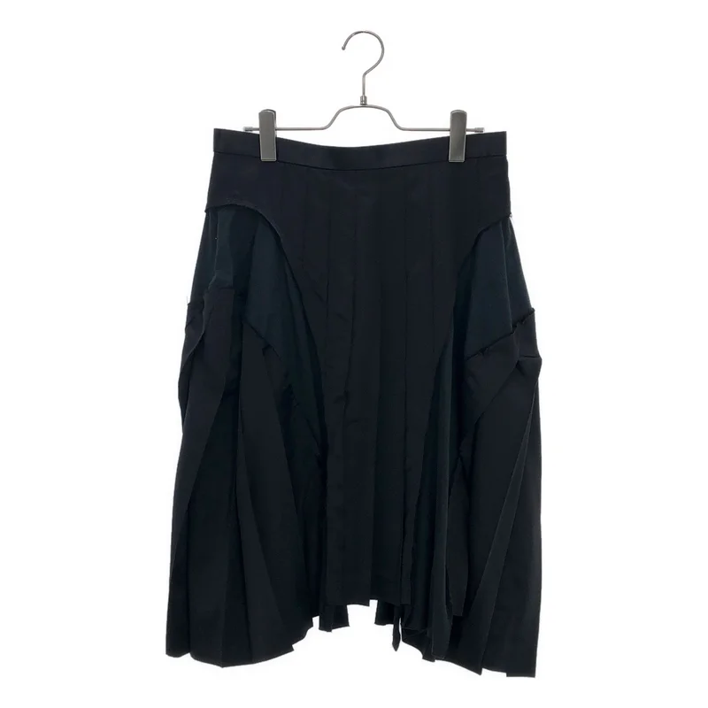 COMME des GARCONS / コムデギャルソン | 2007SS | サテン 切替 プリーツスカート | M | レディース