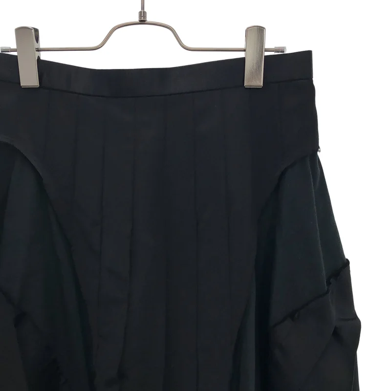 COMME des GARCONS / コムデギャルソン | 2007SS | サテン 切替 プリーツスカート | M | レディース