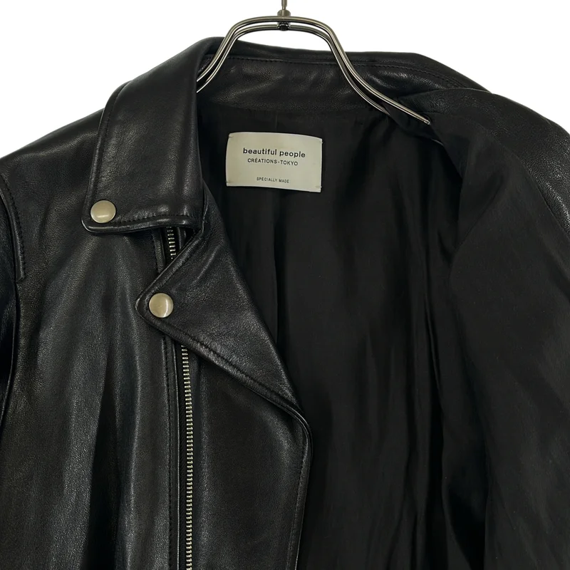 beautiful people / ビューティフルピープル | vintage leather riders jacket レザー ライダースジャケット | 160 | レディース