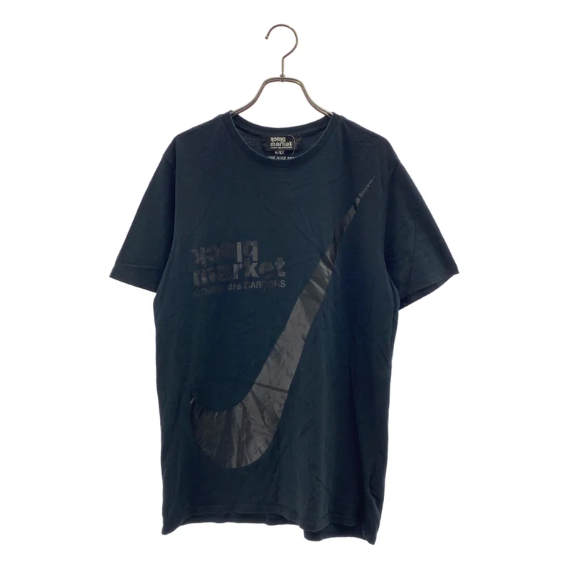 COMME des GARCONS / コムデギャルソン | 2017SS | black market × NIKE ロゴ プリント Tシャツ カットソー | L | メンズ
