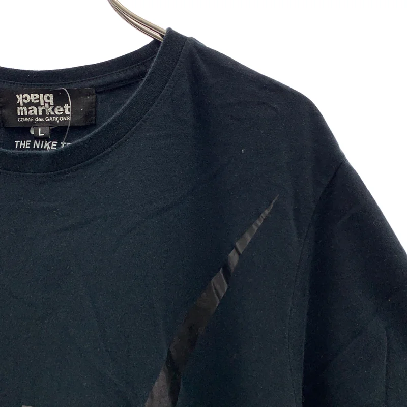 COMME des GARCONS / コムデギャルソン | 2017SS | black market × NIKE ロゴ プリント Tシャツ カットソー | L | メンズ