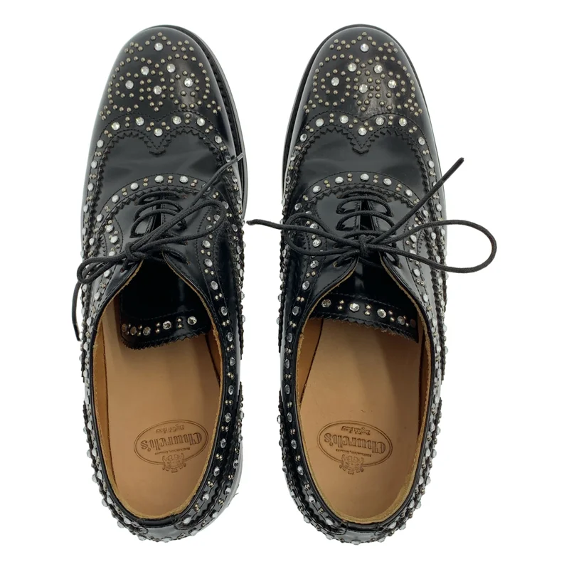 Church's / チャーチ | BURWOOD MET ビジュー装飾 ウイングチップ レースアップシューズ | 35 | レディース