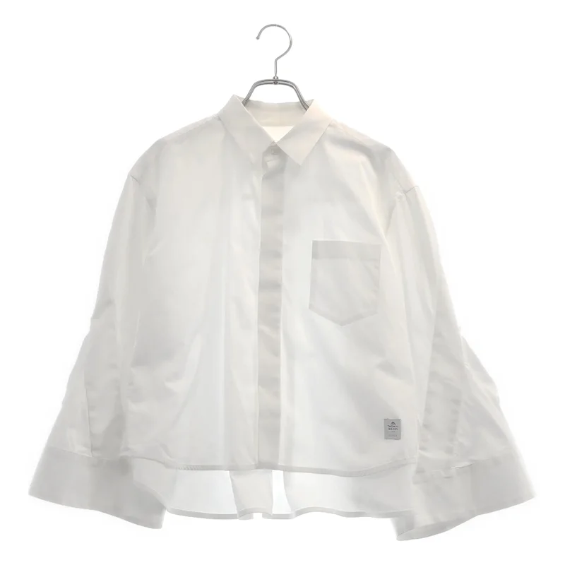 sacai / サカイ | 2023SS | Thomas Mason コットンポプリン ショートシャツ | 2 | レディース