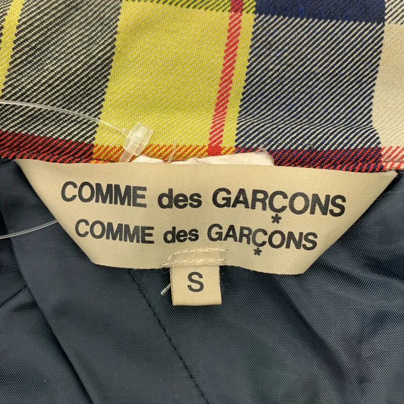 COMME des GARCONS COMME des GARCONS / コムコム | 2007AW | ポリエステル タータンチェック 製品加工 シングルブレスト ジャケット | S | レディース