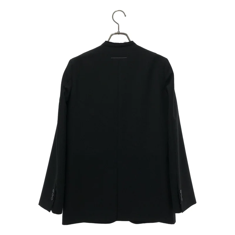 MM6 Maison Margiela / エムエムシックスメゾンマルジェラ | 2024SS | Raw Edge Blazer  カットオフ ノーカラージャケット | 36 | レディース
