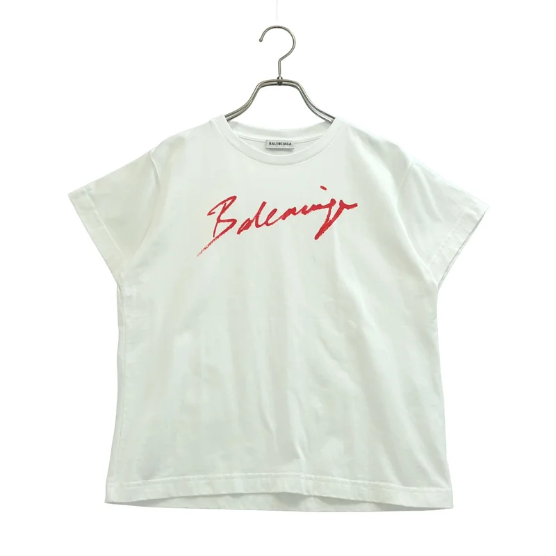 BALENCIAGA / バレンシアガ | 2019SS | リップスティックロゴ プリントTシャツ | S | レディース