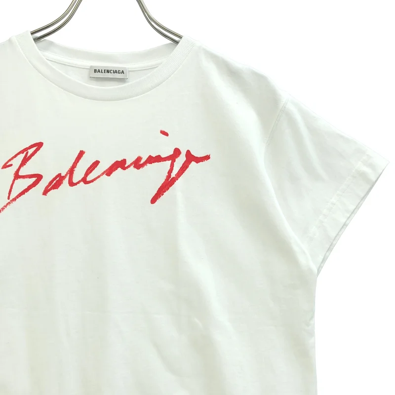 BALENCIAGA / バレンシアガ | 2019SS | リップスティックロゴ プリントTシャツ | S | レディース