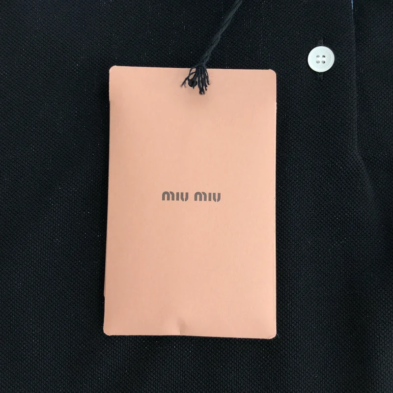 miu miu / ミュウミュウ | 2025 | ピケ × ポプリン ポロシャツ | XS | レディース