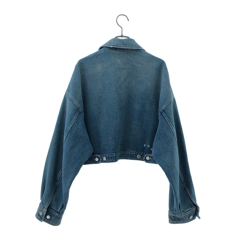 PRADA / プラダ | オーガニックデニム クロップドジャケット | 36 | レディース