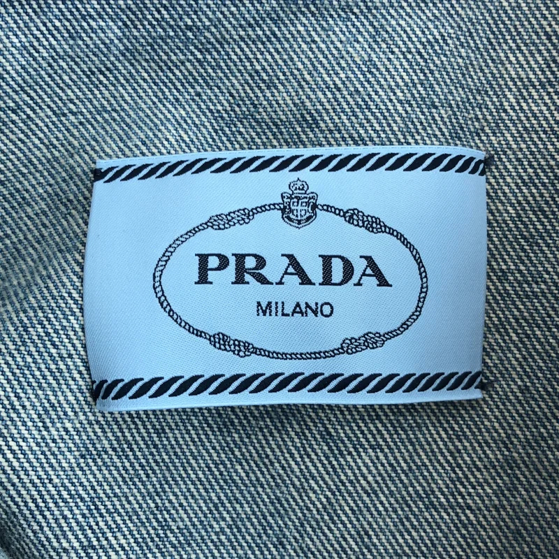 PRADA / プラダ | オーガニックデニム クロップドジャケット | 36 | レディース