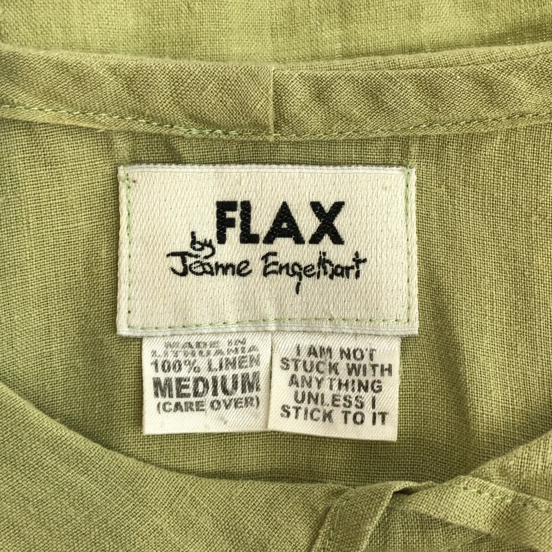 VINTAGE / ヴィンテージ古着 | FLAX by Jeanne Engelhart / リネン プルオーバー ブラウス | M | レディース