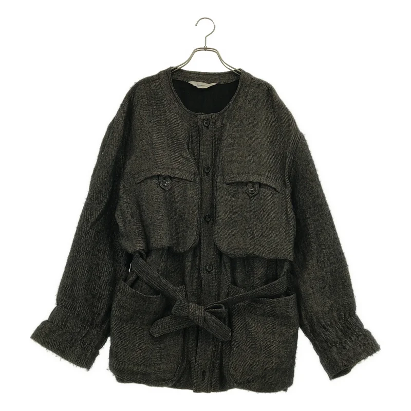 Sasquatchfabrix. / サスクワッチファブリックス | WOOL LINEN BUSH JACKET ウールリネンブッシュジャケット | XL | メンズ