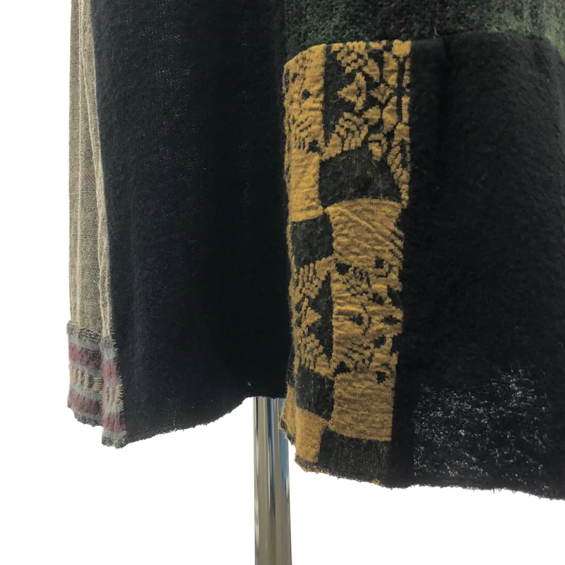 tricot COMME des GARCONS / トリココムデギャルソン | 1993SS | ポリエステル 異素材 切替 パッチワーク ウエストゴム スカート |