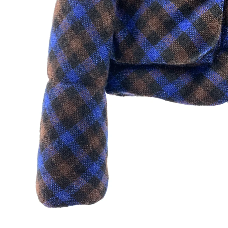 tricot COMME des GARCONS / トリココムデギャルソン | 2005AW | ウール モヘヤ 丸襟 中綿ジャケット | S | レディース