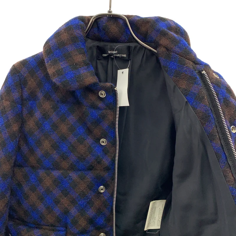 tricot COMME des GARCONS / トリココムデギャルソン | 2005AW | ウール モヘヤ 丸襟 中綿ジャケット | S | レディース