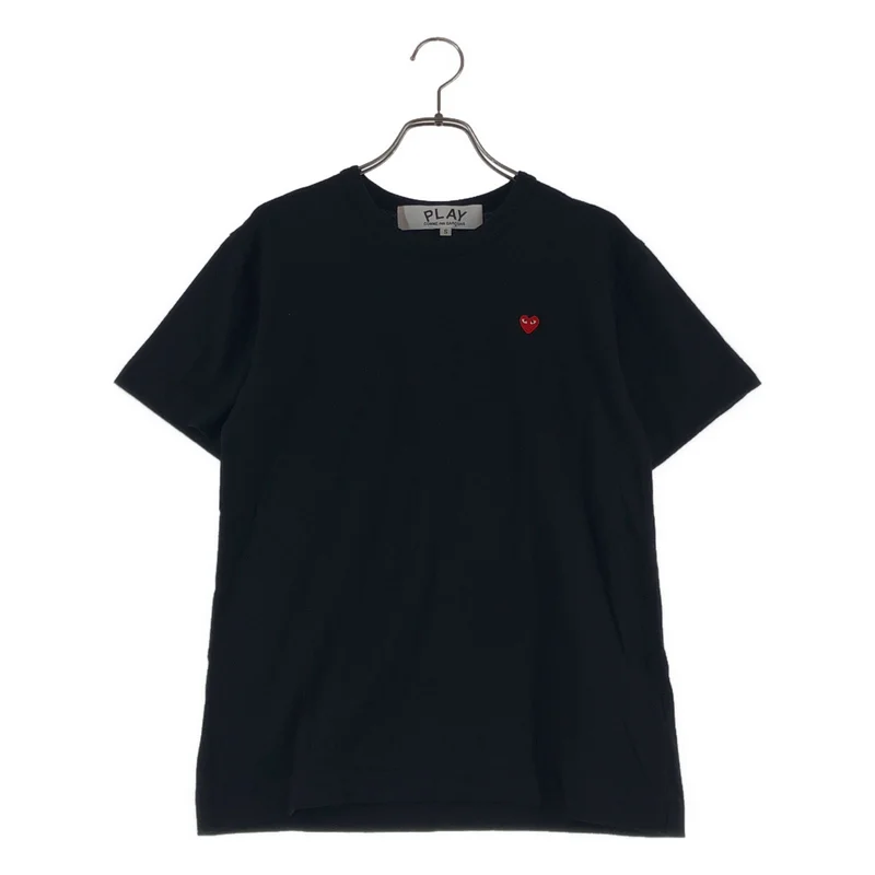 PLAY COMME des GARCONS / プレイコムデギャルソン | AD2025/7 | T-Shirt With Small Red Emblem コットン カットソー | S | メンズ
