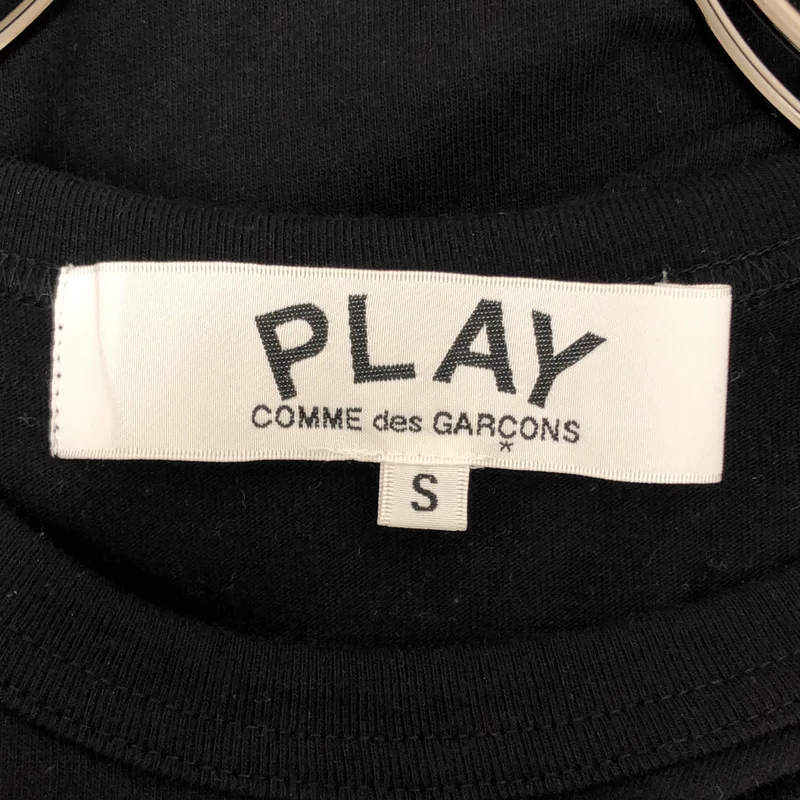 PLAY COMME des GARCONS / プレイコムデギャルソン | AD2025/7 | T-Shirt With Small Red Emblem コットン カットソー | S | メンズ