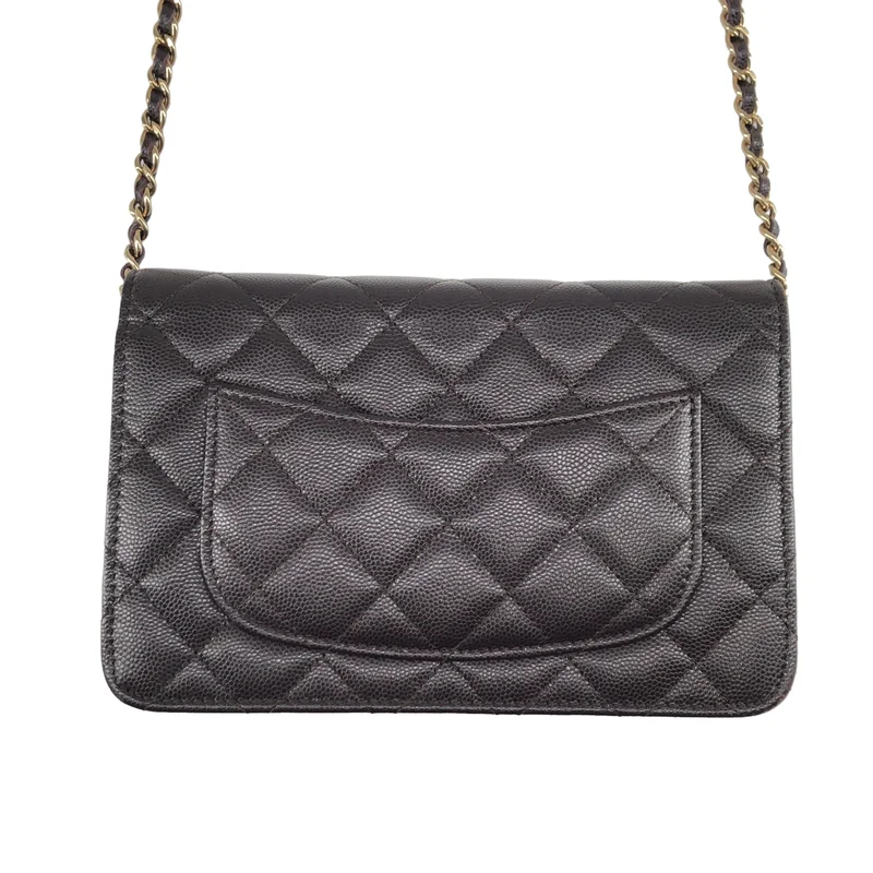 CHANEL / シャネル | マトラッセ ココマーク キャビアスキン チェーンウォレット バッグ AP0250 |