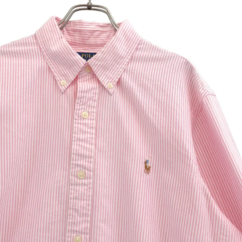 POLO RALPH LAUREN / ポロラルフローレン | コットン ストライプ シャツ | L | レディース
