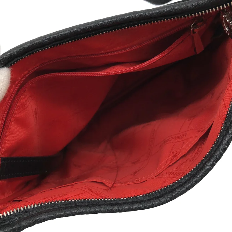 Longchamp / ロンシャン | レザー ステッチ ショルダーバッグ |