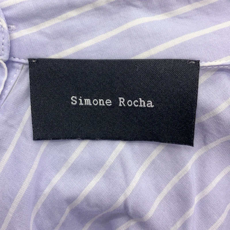 Simone Rocha / シモーネロシャ | コットン ストライプ 4アーム 変形シャツワンピース | 6 | レディース