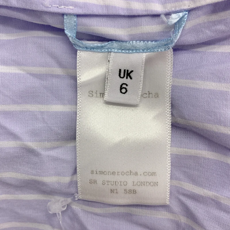 Simone Rocha / シモーネロシャ | コットン ストライプ 4アーム 変形シャツワンピース | 6 | レディース