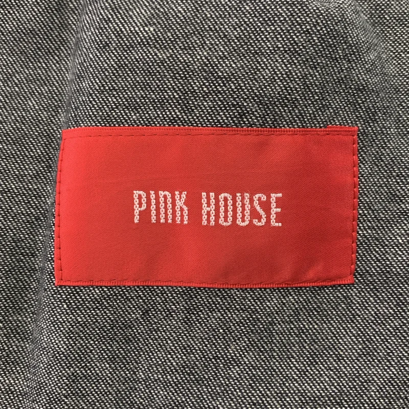PINK HOUSE / ピンクハウス | ピコフリル スリット デニム ワイドパンツ |