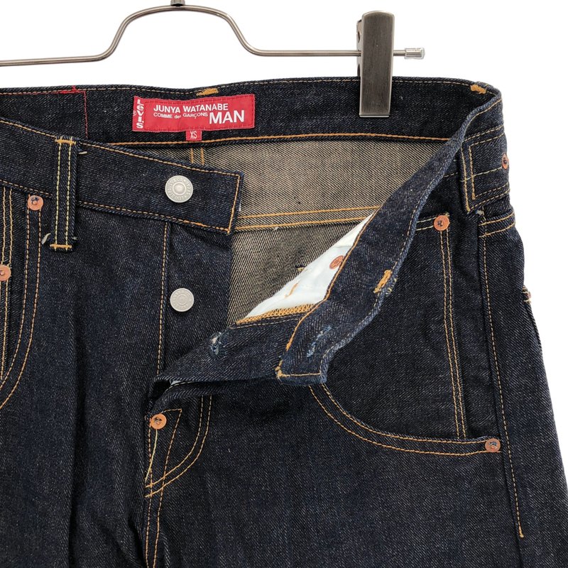 eye JUNYA WATANABE COMME des GARCONS MAN / アイジュンヤワタナベ マン | 2020AW | 綿セルヴィッチデニム Levi’s Wネーム パンツ WF-P903 | XS | メンズ