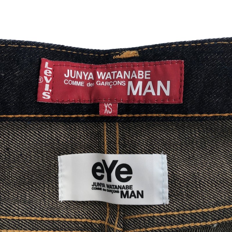 eye JUNYA WATANABE COMME des GARCONS MAN / アイジュンヤワタナベ マン | 2020AW | 綿セルヴィッチデニム Levi’s Wネーム パンツ WF-P903 | XS | メンズ